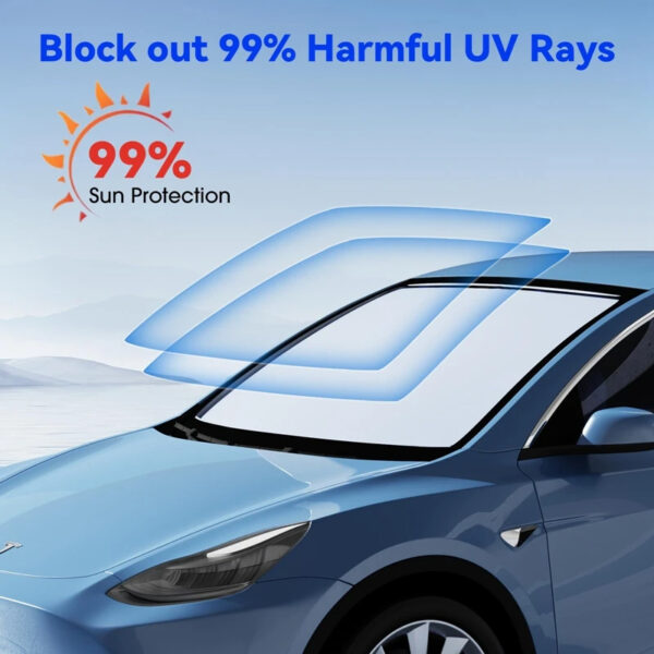 Luxury Premium Uv Protection Folding High Shading Windshield High Shading Silver Sunshade - Image 26