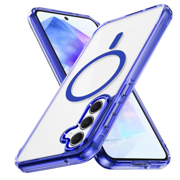 Luxury Premium Magnetic Suction Acrylic Clear Phone Case For Samsung Galaxy A Series - Image 5