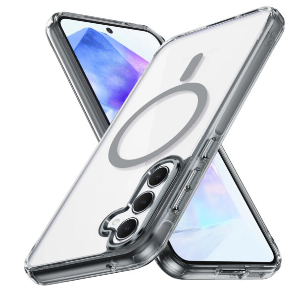 Luxury Premium Magnetic Suction Acrylic Clear Phone Case For Samsung Galaxy A Series - Image 6