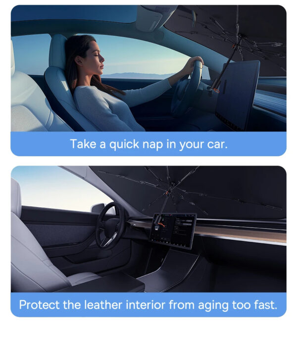 Luxury Premium Uv Protection Folding High Shading Windshield High Shading Silver Sunshade - Image 14