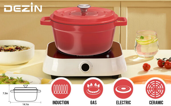 Luxury Premium Modern Design Enamel Cast Iron Cookware High Quality Metal Pans Casserole Set - Image 12