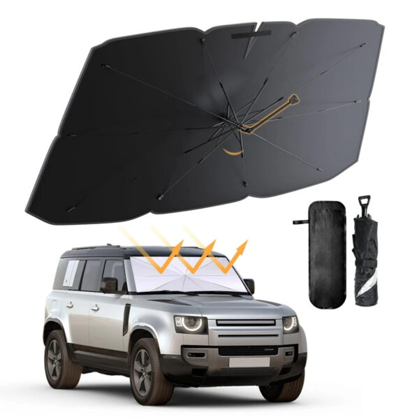Luxury Premium Uv Protection Folding High Shading Windshield High Shading Silver Sunshade - Image 29