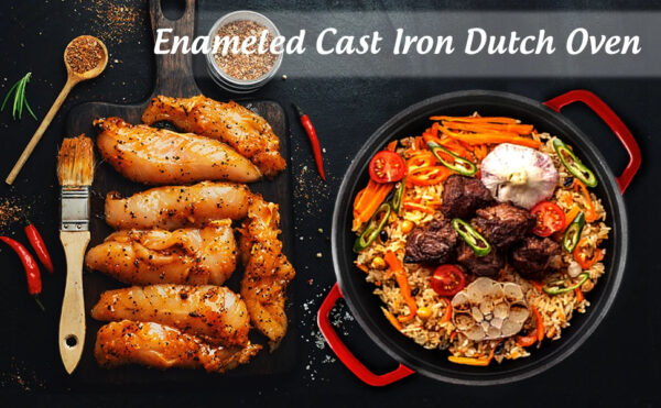 Luxury Premium Modern Design Enamel Cast Iron Cookware High Quality Metal Pans Casserole Set - Image 13