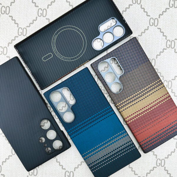 Luxury Premium Business Ultra Thin Carbon Fiber Texture Magsafe Wireless Phone Cover For Samsung Galaxy S Series - Image 13