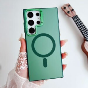 Luxury Premium Classic Electroplated IMD Magnetic Phone case Cover For Samsung S Series
