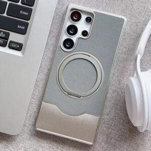 Luxury Premium Walnut Wood Metal Magsafe Wireless Shockproof Cover For Samsung S Series