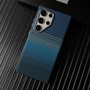 Luxury Premium Business Ultra Thin Carbon Fiber Texture Magsafe Wireless Phone Cover For Samsung Galaxy S Series