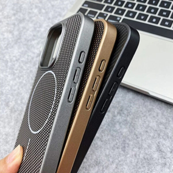 Luxury Premium Magnetic Carbon Fiber Texture MagSafe Phone Case Cover for iPhone 15 Pro Max/16 Pro Max - Image 16