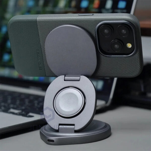 Luxury Premium Business Hit Color Relief Leather Wireless Charging Case Cover For iPhone Series - Image 11