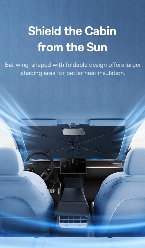 Luxury Premium Uv Protection Folding High Shading Windshield High Shading Silver Sunshade - Image 6