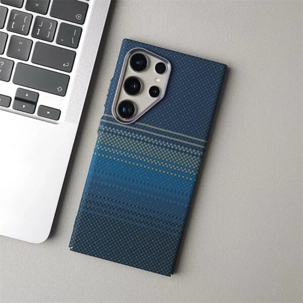 Luxury Premium Business Ultra Thin Carbon Fiber Texture Magsafe Wireless Phone Cover For Samsung Galaxy S Series - Image 9