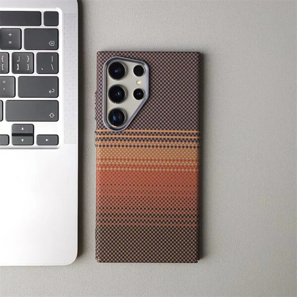 Luxury Premium Business Ultra Thin Carbon Fiber Texture Magsafe Wireless Phone Cover For Samsung Galaxy S Series - Image 10
