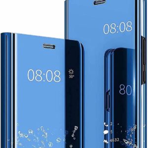 Luxury Premium Smart mirror flip case stand function, Mirror Plating Full Body 360°Smart Cover Protection for Samsung Galaxy A Series
