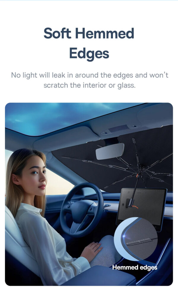 Luxury Premium Uv Protection Folding High Shading Windshield High Shading Silver Sunshade - Image 8