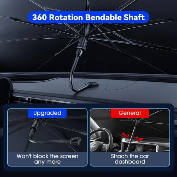 Luxury Premium Uv Protection Folding High Shading Windshield High Shading Silver Sunshade - Image 22