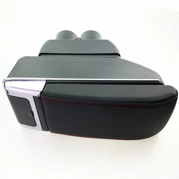 Luxury Premium Microfibre Leather Universal Armrest Centre Console Storage Box - Image 48