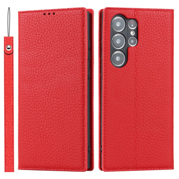 Luxury Premium Retro Flip PU Leather Magnetic Wallet Anti-theft Case For Samsung Galaxy S Series - Image 3