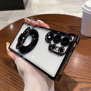 Luxury Premium Magnetic Plating Stand Shockproof Case For Samsung Galaxy S Series