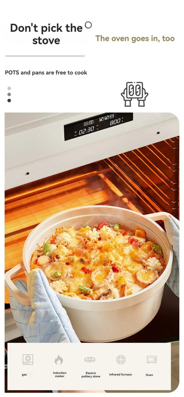 Luxury Premium Modern Design Enamel Cast Iron Cookware High Quality Metal Pans Casserole Set - Image 7
