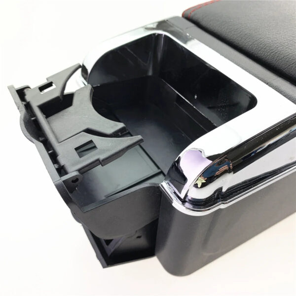 Luxury Premium Microfibre Leather Universal Armrest Centre Console Storage Box - Image 49