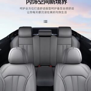 Luxury Premium Custom Sport Universal Interior Cushion Full Set 5 Seater Covers - Grey