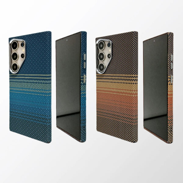 Luxury Premium Business Ultra Thin Carbon Fiber Texture Magsafe Wireless Phone Cover For Samsung Galaxy S Series