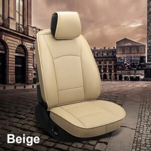 Luxury Premium Custom Sport Universal Interior Cushion Full Set 5 Seater Covers - Beige