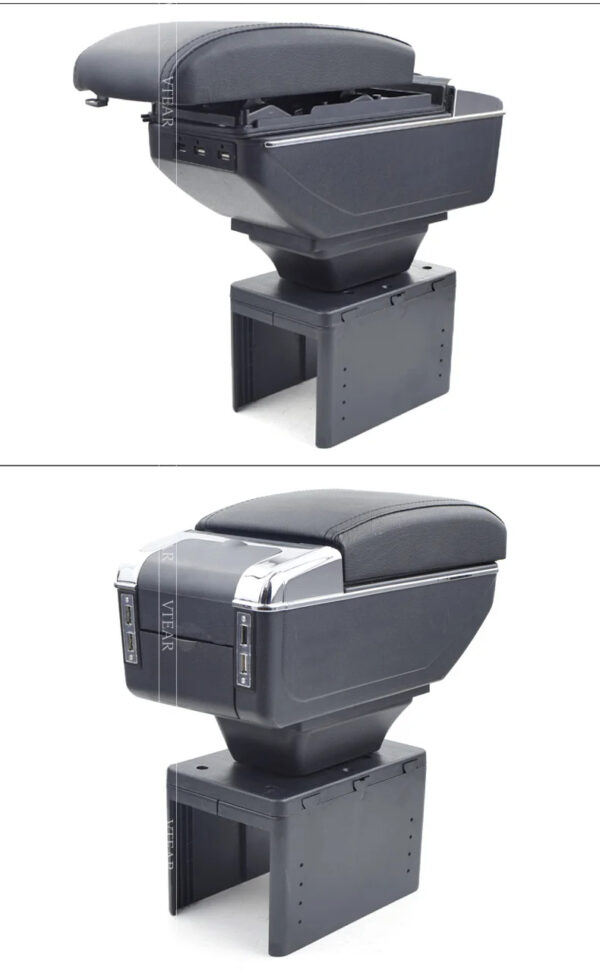Luxury Premium Microfibre Leather Universal Armrest Centre Console Storage Box - Image 9