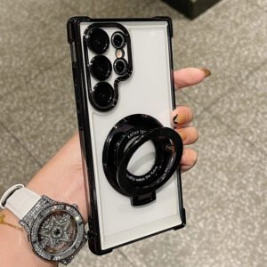 Luxury Premium Magnetic Plating Stand Shockproof Case For Samsung Galaxy S Series