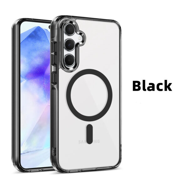 Luxury Premium Magnetic Suction Acrylic Clear Phone Case For Samsung Galaxy A Series