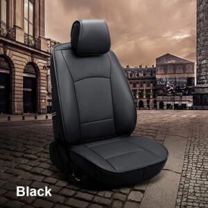 Luxury Premium Custom Sport Universal Interior Cushion Full Set 5 Seater Covers - Black