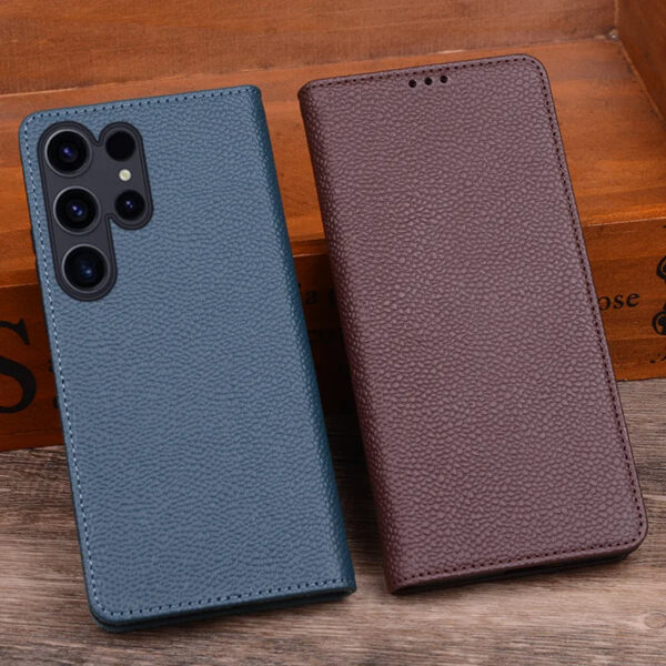 Luxury Premium Retro Flip PU Leather Magnetic Wallet Anti-theft Case For Samsung Galaxy S Series - Image 24