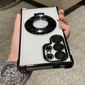 Luxury Premium Magnetic Plating Stand Shockproof Case For Samsung Galaxy S Series