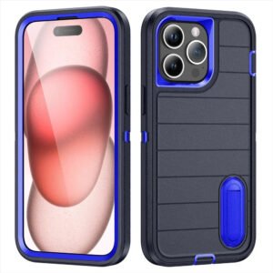 Luxury Premium Heavy Duty Shockproof 3-in-1 PC+TPU Bumper Phone Case For iPhone Series