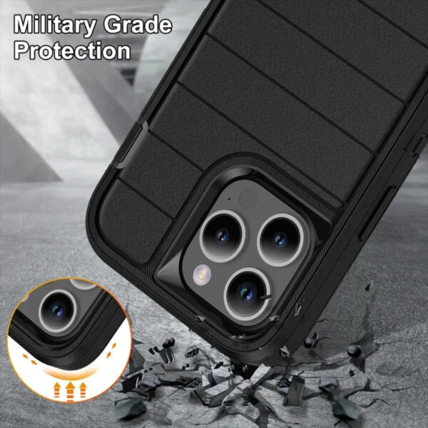 Luxury Premium Heavy Duty Shockproof 3-in-1 PC+TPU Bumper Phone Case For iPhone Series - Image 13