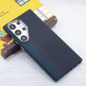 Luxury Premium Business Ultra Thin Carbon Fiber Texture Magsafe Wireless Phone Cover For Samsung Galaxy S Series