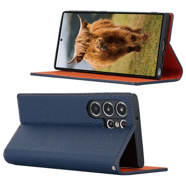 Luxury Premium Retro Flip PU Leather Magnetic Wallet Anti-theft Case For Samsung Galaxy S Series - Image 15