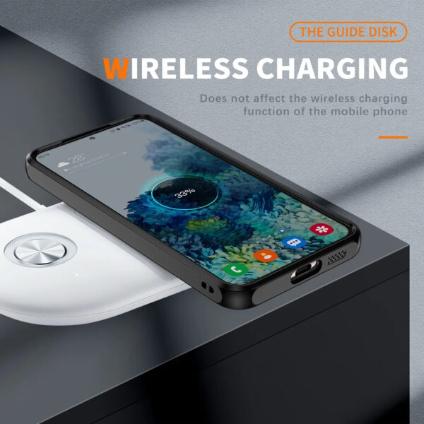 Luxury Premium Magnetic Suction Acrylic Clear Phone Case For Samsung Galaxy A Series - Image 14