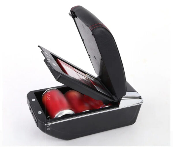 Luxury Premium Microfibre Leather Universal Armrest Centre Console Storage Box - Image 15