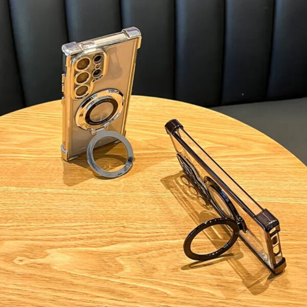 Luxury Premium Magnetic Plating Stand Shockproof Case For Samsung Galaxy S Series - Image 16