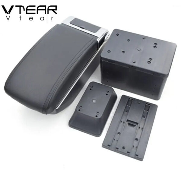 Luxury Premium Microfibre Leather Universal Armrest Centre Console Storage Box - Image 25