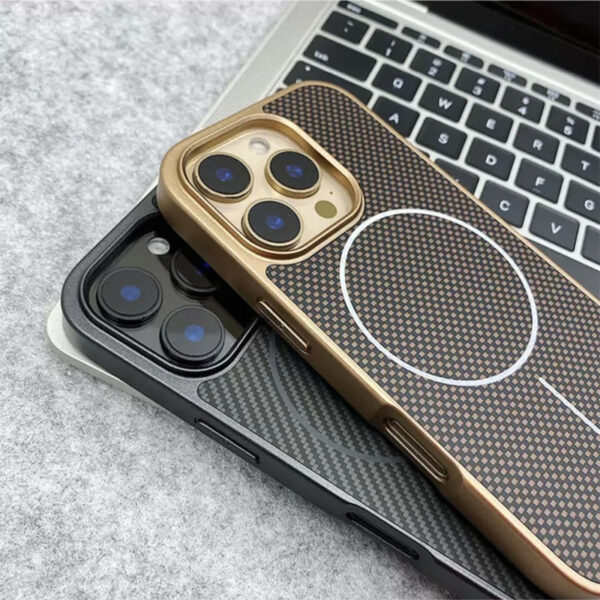 Luxury Premium Magnetic Carbon Fiber Texture MagSafe Phone Case Cover for iPhone 15 Pro Max/16 Pro Max - Image 28