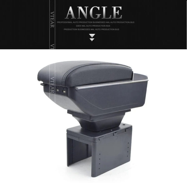 Luxury Premium Microfibre Leather Universal Armrest Centre Console Storage Box