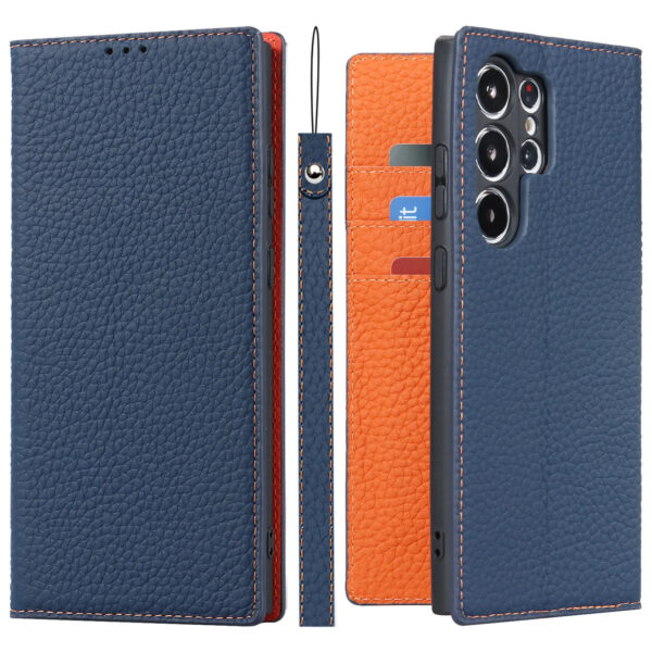 Luxury Premium Retro Flip PU Leather Magnetic Wallet Anti-theft Case For Samsung Galaxy S Series - Image 10