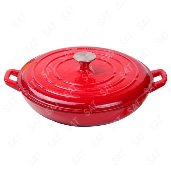 Luxury Premium Modern Design Enamel Cast Iron Cookware High Quality Metal Pans Casserole Set - Image 22