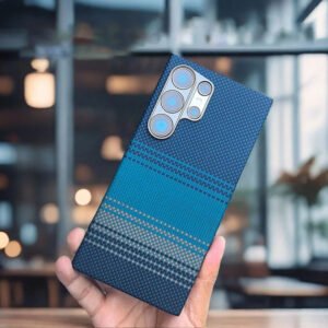 Luxury Premium Business Ultra Thin Carbon Fiber Texture Magsafe Wireless Phone Cover For Samsung Galaxy S Series