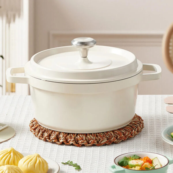 Luxury Premium Modern Design Enamel Cast Iron Cookware High Quality Metal Pans Casserole Set - Image 14