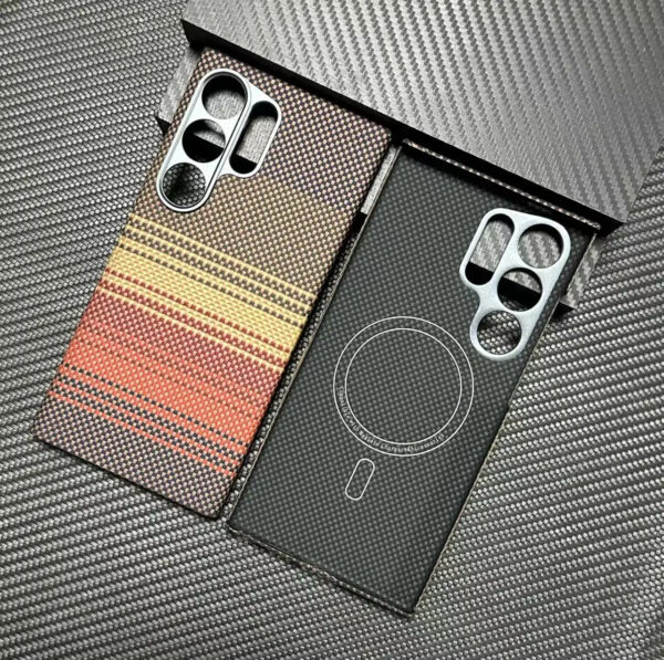 Luxury Premium Business Ultra Thin Carbon Fiber Texture Magsafe Wireless Phone Cover For Samsung Galaxy S Series - Image 15