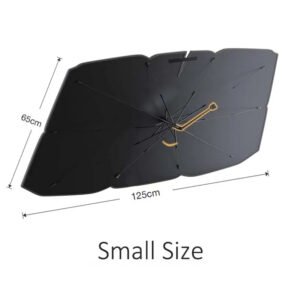 Luxury Premium Uv Protection Folding High Shading Windshield High Shading Silver Sunshade - Small Size