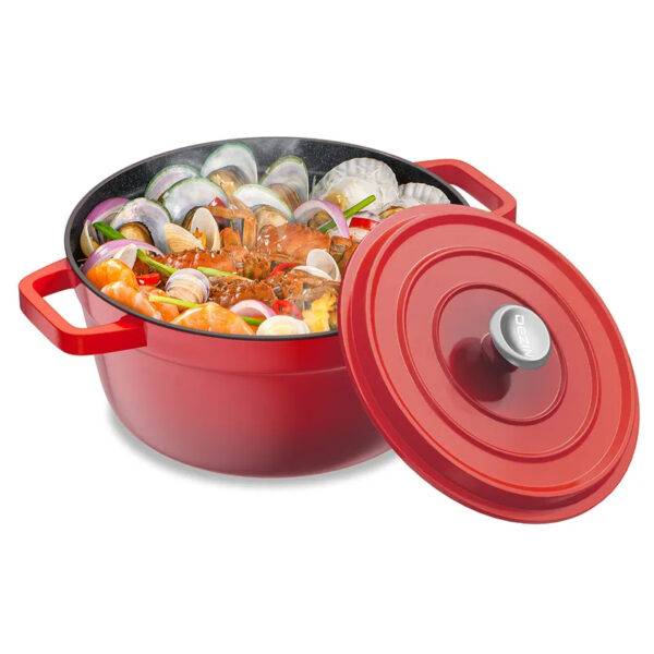 Luxury Premium Modern Design Enamel Cast Iron Cookware High Quality Metal Pans Casserole Set - Image 21